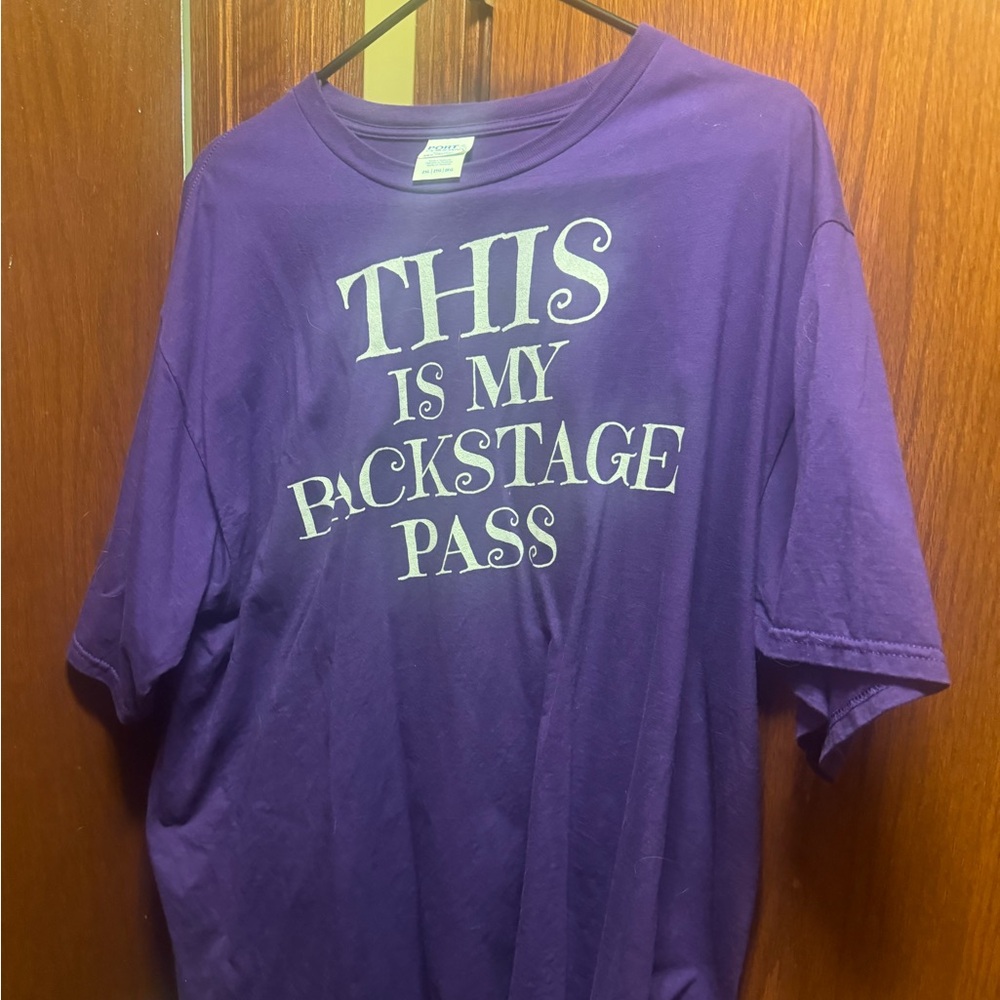 - Novelty concert  t shirt in purple EUC size 2X
